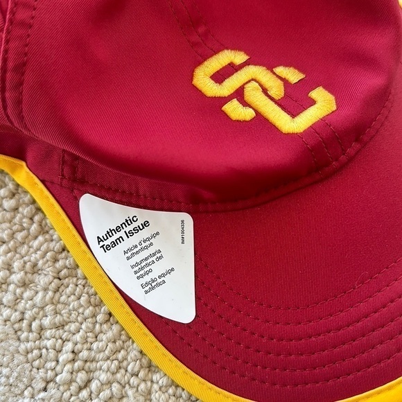 USC Trojans Nike Sideline Hat Spring Practice Authentic Team Issued Cardinal - Picture 2 of 5